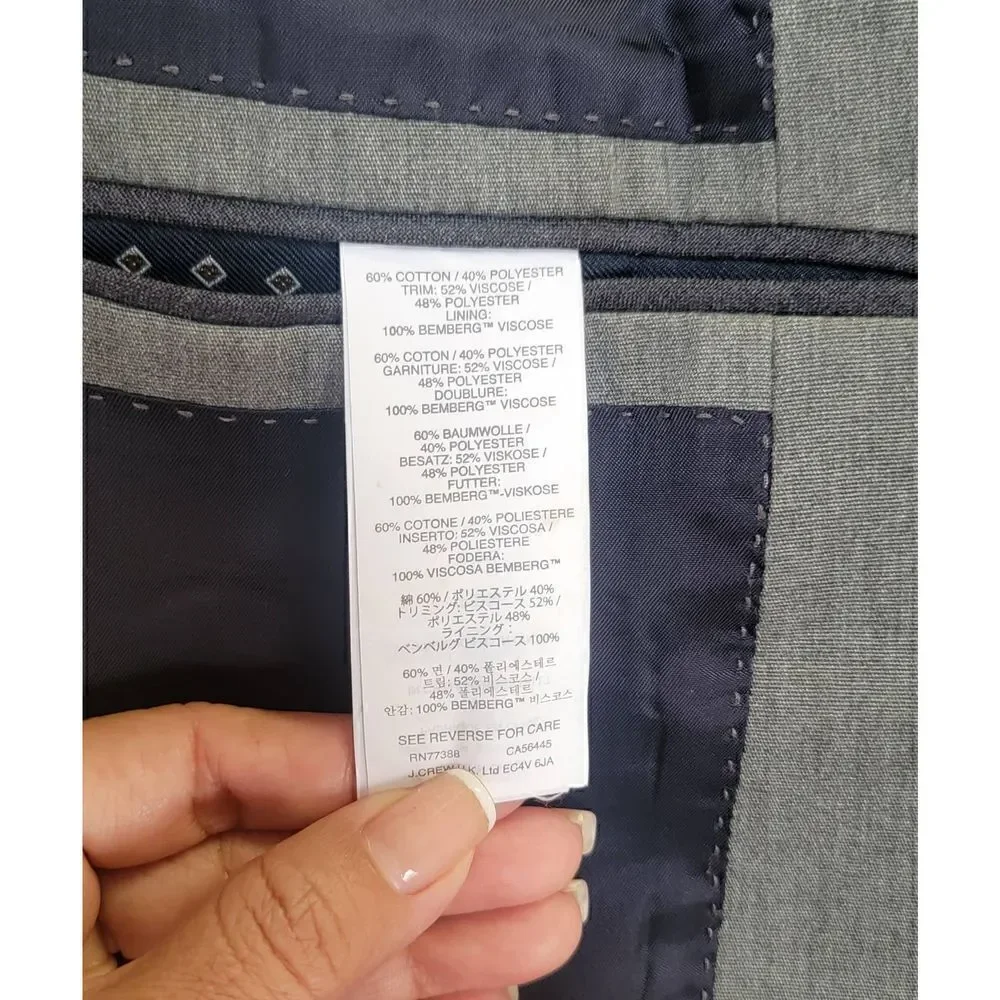 J.Crew Ludlow Classic Fit Suit Jacket 39R